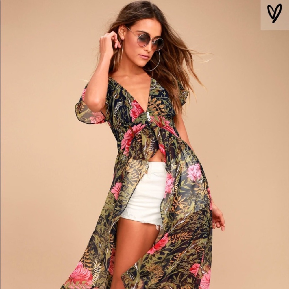 Lulus floral garden maxi top